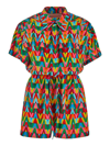 VALENTINO OPTICAL PRINT PLAYSUIT,XB3VE1S26VWM12