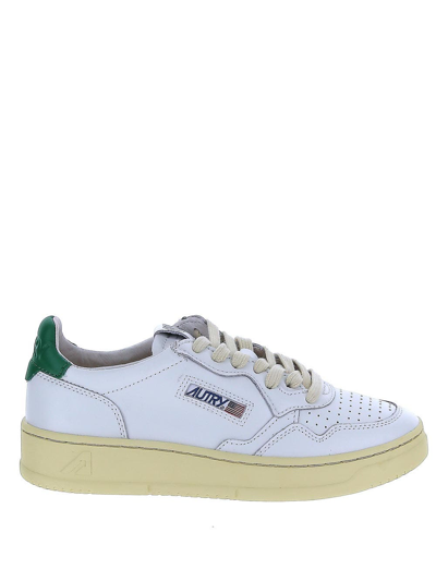 Autry Medalist Lace-up Sneakers In White