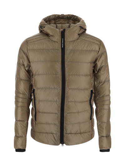 Canada Goose Crofton Quilted Down Jacket In Beige