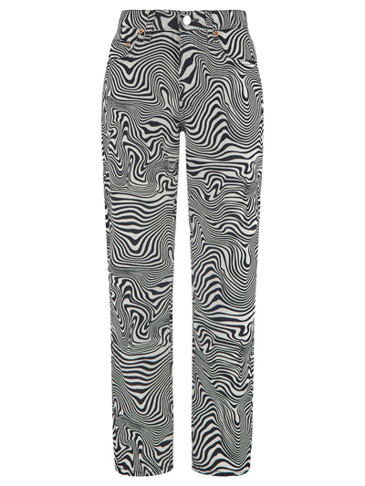 Vetements Zebra Print Trousers In White