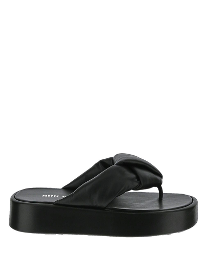 【MIU MIU】FLATFORM SANDALS MIU MIU - Women Soft Cage Sandal – Atelier New York
