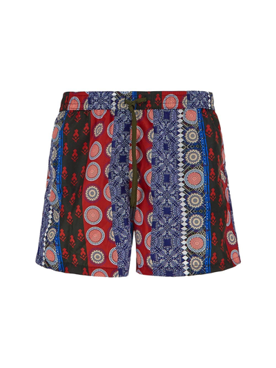 Nos Red / Blue Boxer In Multicolor