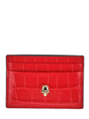 ALEXANDER MCQUEEN RED CARD CASE,6320381JMFG6050