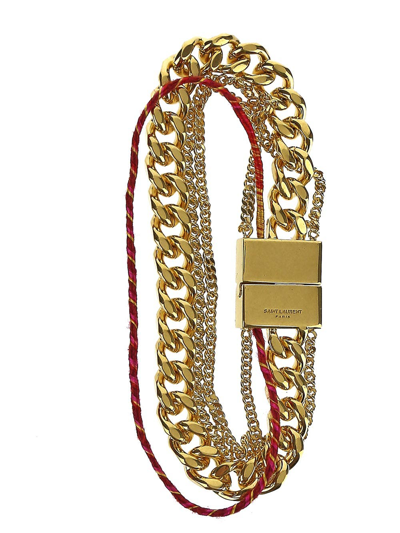 Saint Laurent Gold-tone Bracelet