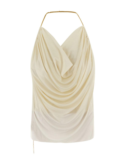 Loewe Chain Draped Top In White