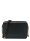 Michael Michael Kors Jet Set Large Saffiano Leather Crossbody In Black