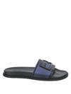 FENDI BLACK AND BLUE SLIDES,7X1522AHISF1GP3