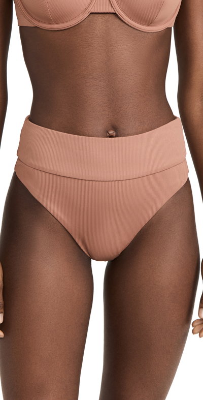 Onia Stacey Bikini Bottoms In Mocha