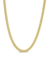 DELMAR 18K GOLD PLATED CURB CHAIN LINK NECKLACE