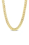 DELMAR 18K GOLD PLATED CURB LINK CHAIN NECKLACE