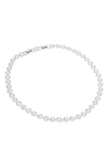 Swarovski Rhodium-plated Crystal All-around Necklace In White