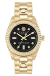Philipp Plein Ip Yellow Gold Bracelet Watch In Gold