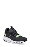 On Cloudnova Sneaker In Black/grey/mint Green