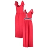 G-iii 4her By Carl Banks Red Los Angeles Angels Game Over Maxi Dress In Red