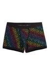 Tomboyx 4.5-inch Trunks In Rainbow Leopard