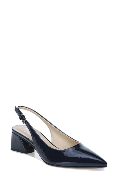 Franco Sarto Racer Slingback Pointed Toe Pump In Midnight