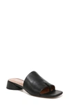 Franco Sarto Loran Stacked Heel Slide Dress Sandals In Black