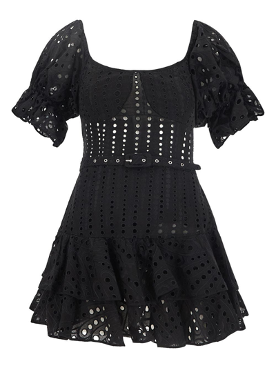 Charo Ruiz Jean Short Dress In Black