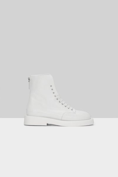 Marsèll Gommello Leather Ankle Boot In White