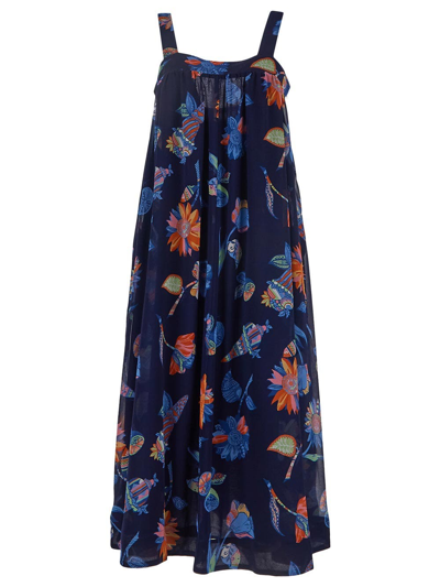 See By Chloé Sleeveless Long Dress In Blue