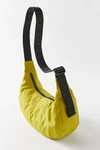 Baggu Medium Nylon Crescent Bag In Chartreuse
