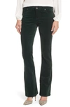 Swat Fame Baby Bootcut Corduroy Jeans In Deep Green