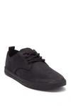 Clae Ellington Sneaker In Black Waxed Suede