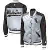 STARTER STARTER SILVER CHICAGO WHITE SOX THE LEGEND FULL-SNAP JACKET