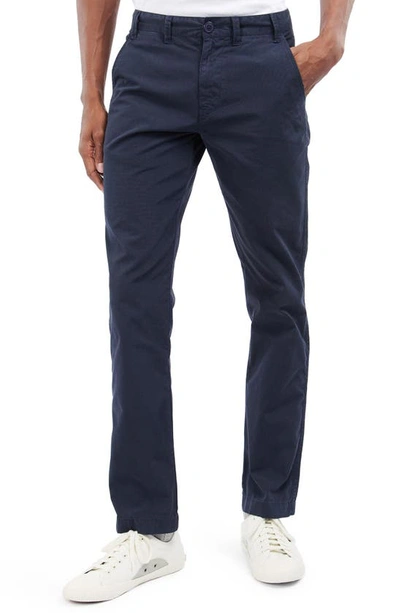 Barbour Neuston Essential Chino Pants In Navy