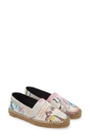 Saint Laurent Printed Flat Espadrilles In Multicolor
