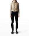 Mackage Oceane Down-knit Combo Jacket In Beige