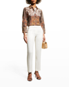 Kobi Halperin Coral Straight-leg Pants In Ivory