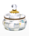 Mackenzie-childs Mackenzie Childs Sterling Check Enamel Squashed Pot