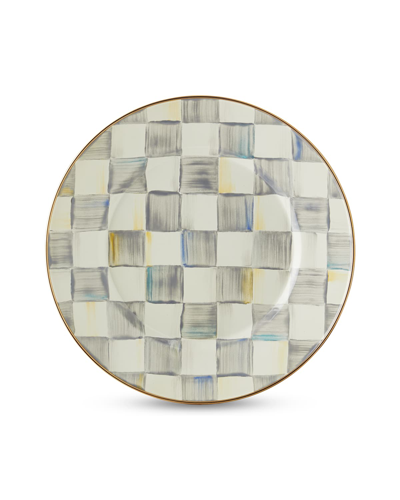 Mackenzie-childs Sterling Check Dinner Plate