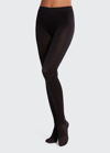 Wolford Satin De Luxe Back Seam Tights In Black