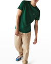 Lacoste Men's Pima Crew T-shirt In Green