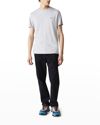 Lacoste Regular Fit Pima Cotton Crewneck T-shirt In Silver Chine