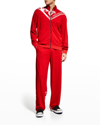 Marcelo Burlon County Of Milan Marcelo Burlon Bandana Zip-up Sweatshirt In Red White
