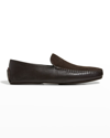 MANOLO BLAHNIK MEN'S MAYFAIR SUEDE-LEATHER LOAFERS