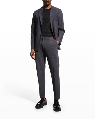 Theory Mayer Drawstring Precision Ponte Pants In Basalt