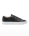 Koio Men's Capri Tonal Leather Low-top Sneakers In Onyx