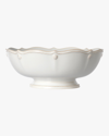 JULISKA BERRY & THREAD WHITEWASH FOOTED FRUIT BOWL