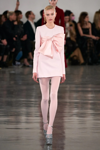 Giambattista Valli Crepe Long Sleeve Satin Bow Mini Dress
