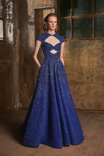 Tony Ward Fully Beaded Ball Gown