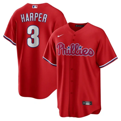 Nike Bryce Harper Red Philadelphia Phillies Alternate Replica Player Name Jersey