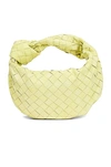 Bottega Veneta Jodie Mini Intrecciato Knot Hobo Bag In Blue
