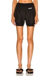Jil Sander Logo Tech Layered Running Shorts In Black