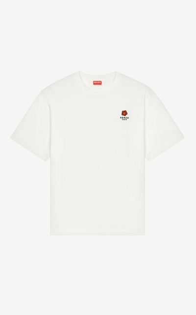 Kenzo 'boke Flower' Crest Pocket T-shirt In White