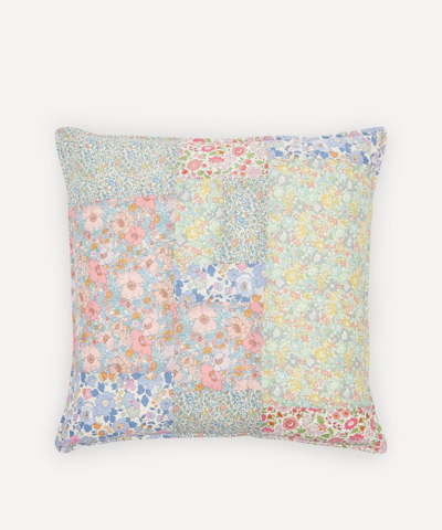 Coco & Wolf Betsy, Clementina And Michelle Square Patchwork Cushion In Multicoloured