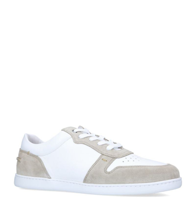 Harrys Of London Leather Ace Court Sneakers In White